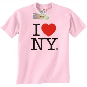 I Love NY pink t-shirt size L New York